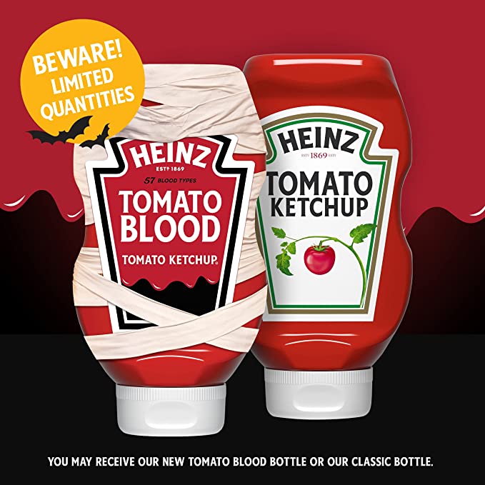 Tomato Blood Heinz packaging halloween
